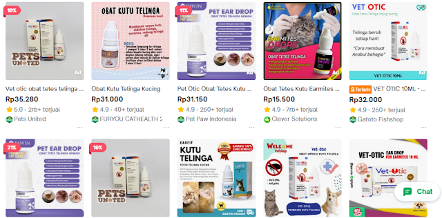 obat kutu telinga kucing