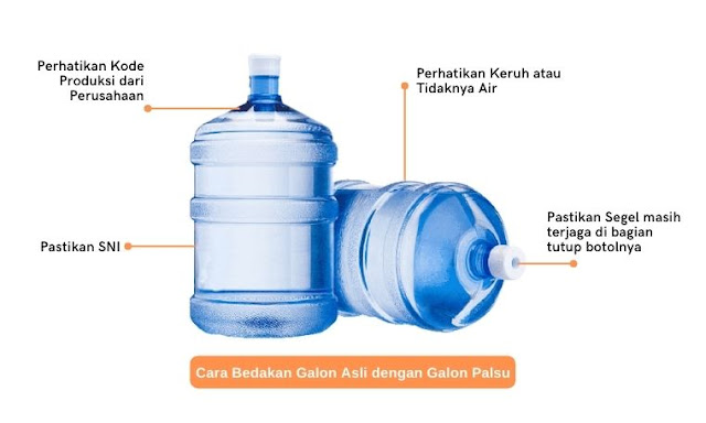 cara bedakan galon palsu dan asli cara bedakan galon palsu dan asli