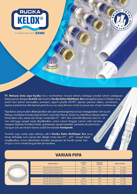 daftar harga pipa rucika